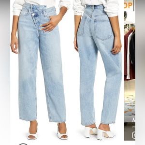 Agolde Criss Cross Upsize High Waist Jeans